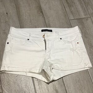 Abercrombie + Fitch Women's White Denim Shorts